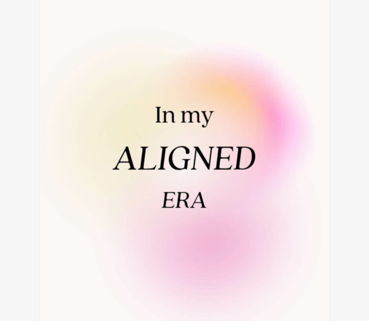 Emotionally aligned era